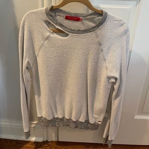 n:Philanthropy distressed gray sweatshirt size XS.